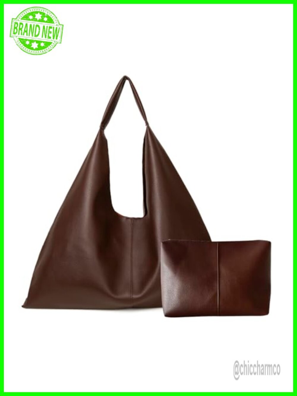 Vegan Leather Tote Bag Oversized Hobo Large Tote for Women Work